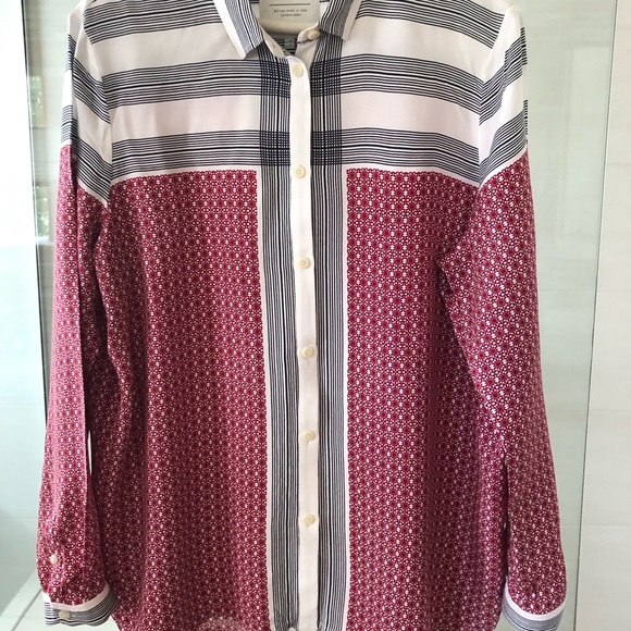 Beautiful Part Two blouse. Red, black and white. Size UK 14. - Picture 4 of 6